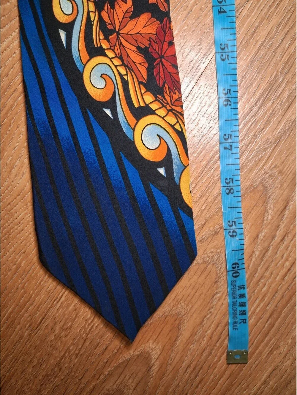 VINTAGE Rush Limbaugh Silk Tie Multicolor Wide Long Handmade